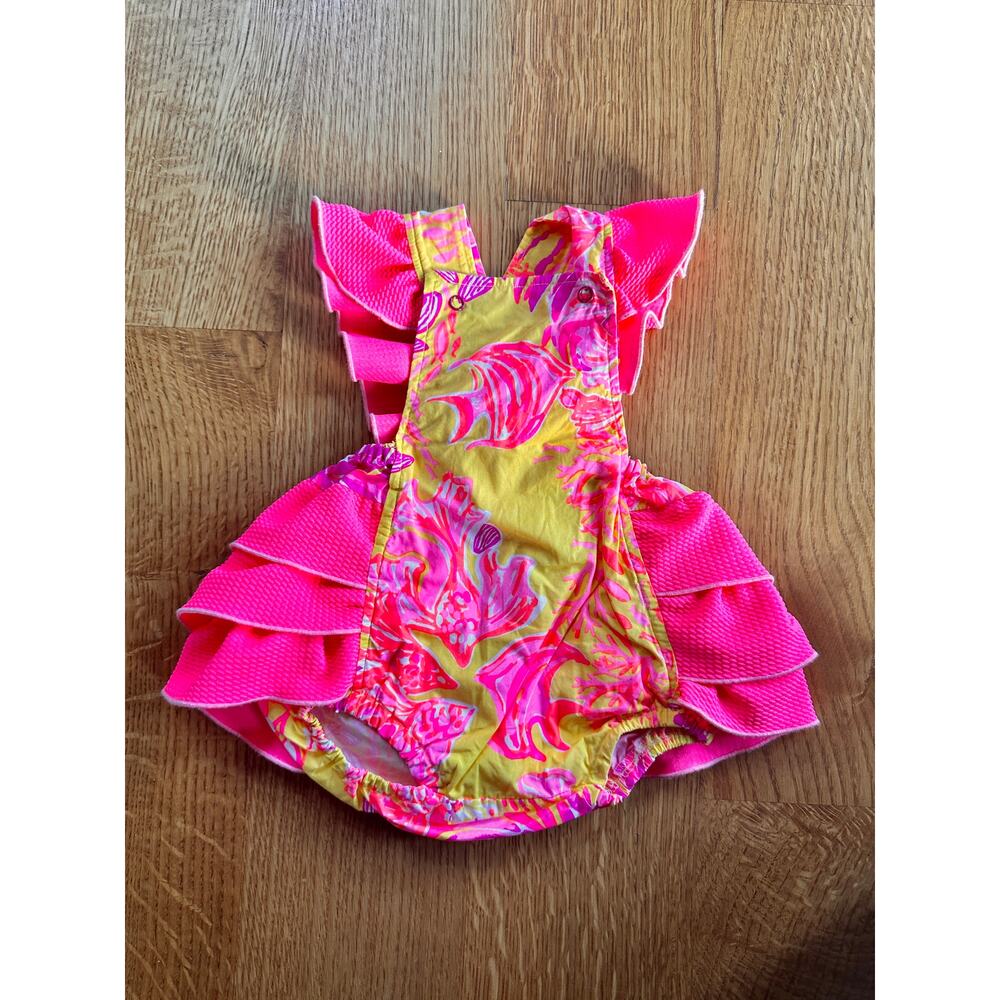 Custom Made Lilly Pulitzer Bubble Romper 0-3 Month